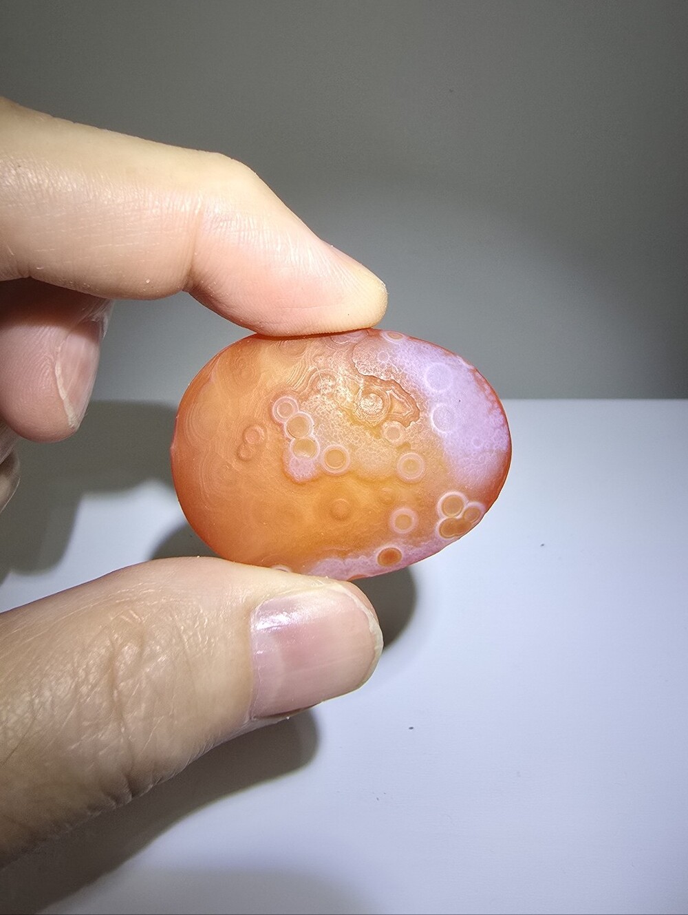 Gobi Eye Agate Crystal Palmstone #A